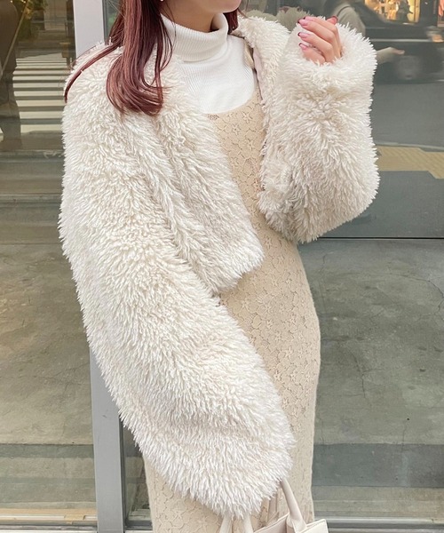 「one after another NICE CLAUP」 キャミソールワンピース FREE ブラック レディース_画像3