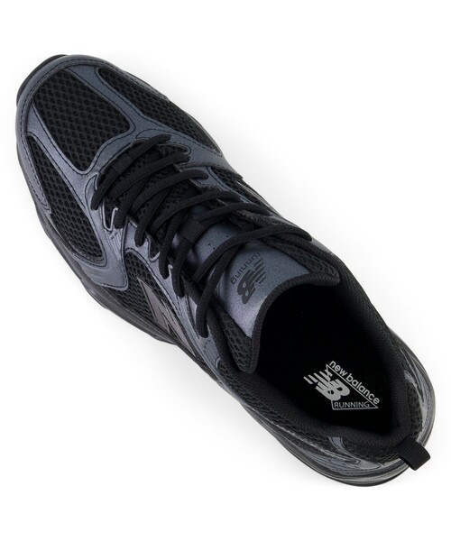 「New Balance」 ローカットスニーカー 26.0cm ブラック メンズ_画像2