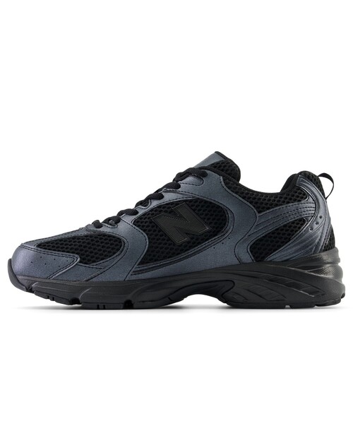 「New Balance」 ローカットスニーカー 26.0cm ブラック メンズ_画像3