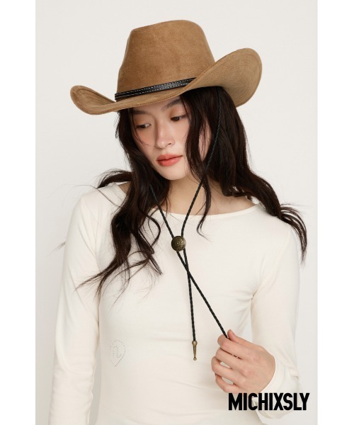 ウエスタンハットSMALLサイズ【未使用に近い】 SLY（スライ） 帽子 ハット MICHIXSLY WESTERN HAT ミチスライ