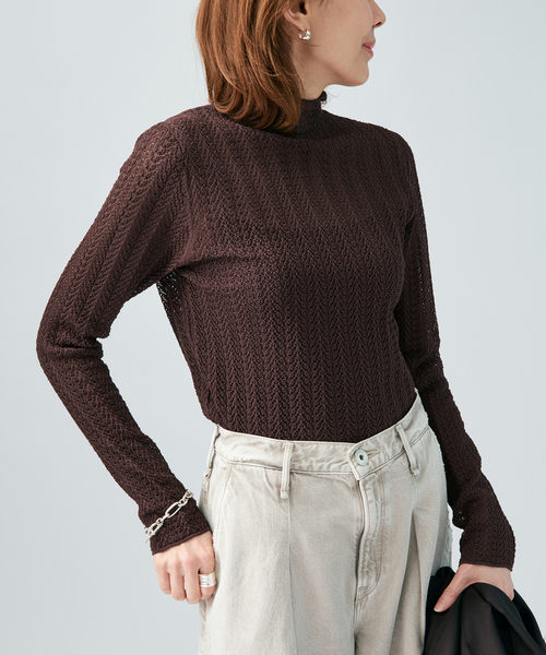 VERMEIL par iena（ヴェルメイユパーイエナ） ニット セーター レース