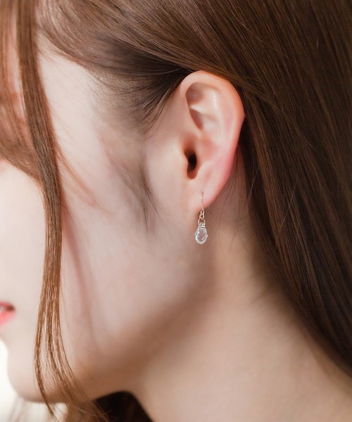 「ESTELLE」 ピアス（両耳用） - ピンクゴールド レディース_画像3