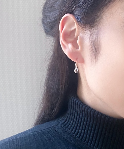 「ESTELLE」 ピアス（両耳用） - ピンクゴールド レディース_画像9