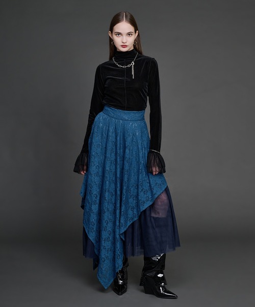 Ellno de Mavie（エルノデメヴィ） tシャツ ソデシアーフリルアソート