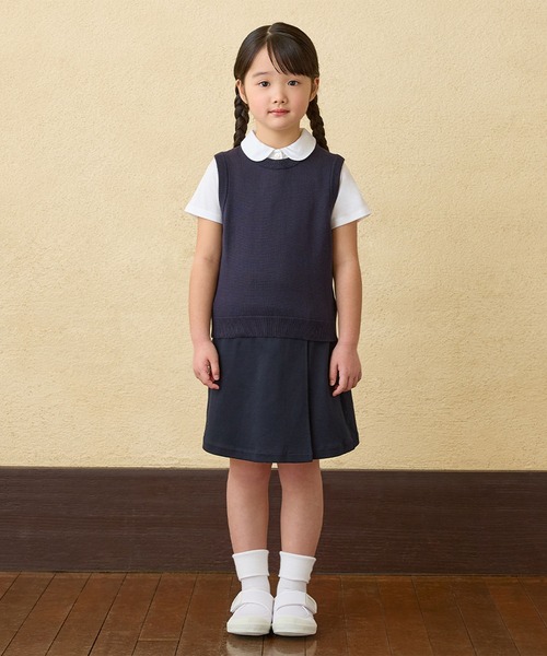 ブラウス シャツ 「面接」天竺素材の半袖ブラウス キッズ 子供服 女の子の画像
