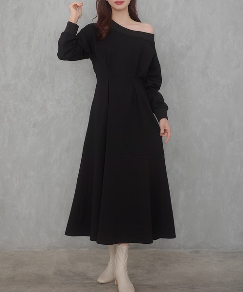 「CENEA」 長袖ワンピース MEDIUM ブラック レディース_画像2