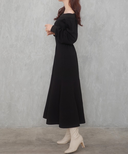 「CENEA」 長袖ワンピース MEDIUM ブラック レディース_画像5