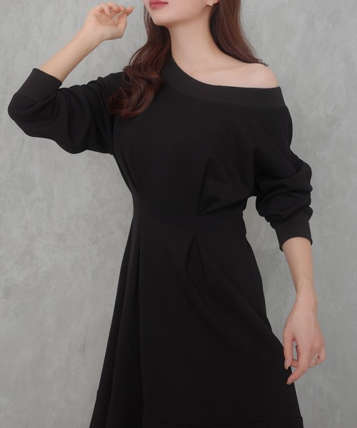 「CENEA」 長袖ワンピース MEDIUM ブラック レディース_画像6