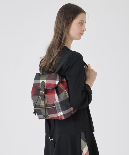 デイバック リュック クレストブリッジチェックPVCバックパック レディースの画像