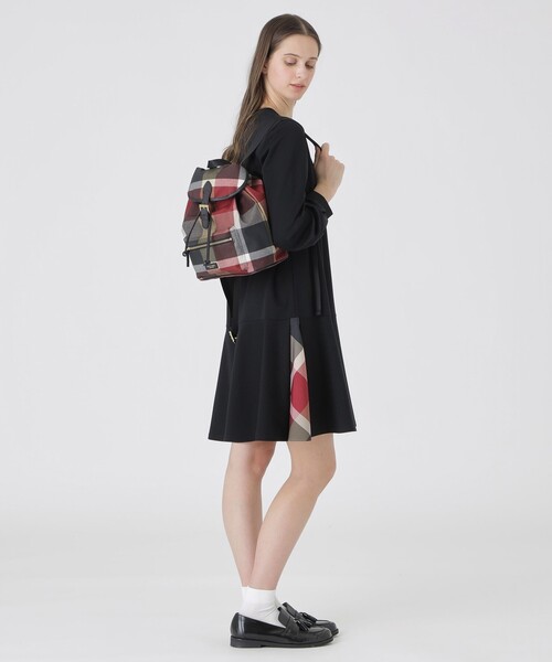 デイバック リュック クレストブリッジチェックPVCバックパック レディースの画像