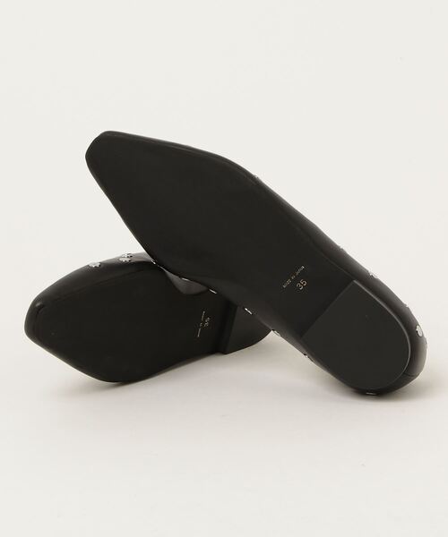 「UNITED ARROWS」 フラットパンプス 38 ブラック レディースの画像
