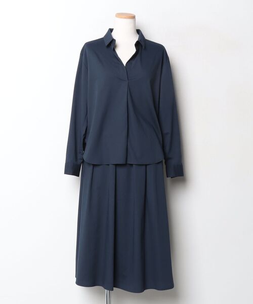 【新品未使用】PLST セットアップ ネイビー XS/XXS PLST（プラステ） セットアップ S ネイビー レディース : ZOZOTOWN