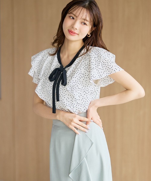 MISCH MASCH（ミッシュマッシュ） ブラウス シャツ 半袖 2026春夏新作