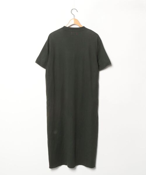 「UNFIL」 Tシャツワンピース 1 グリーン レディース_画像2