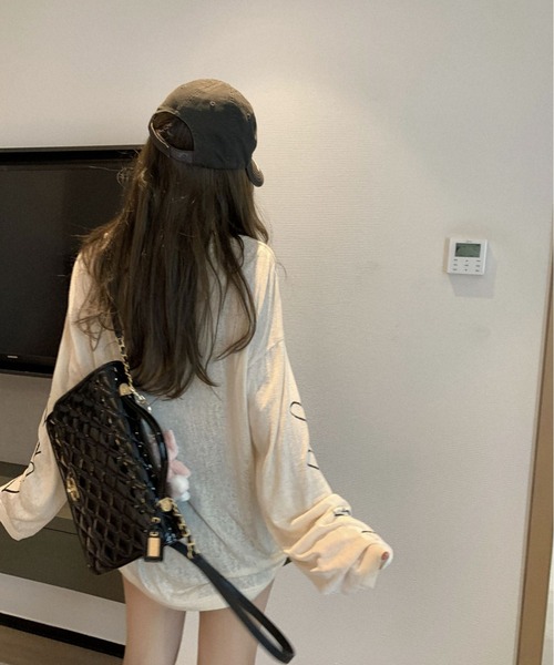 「Achic」 長袖ニット M アイボリー レディース_画像7