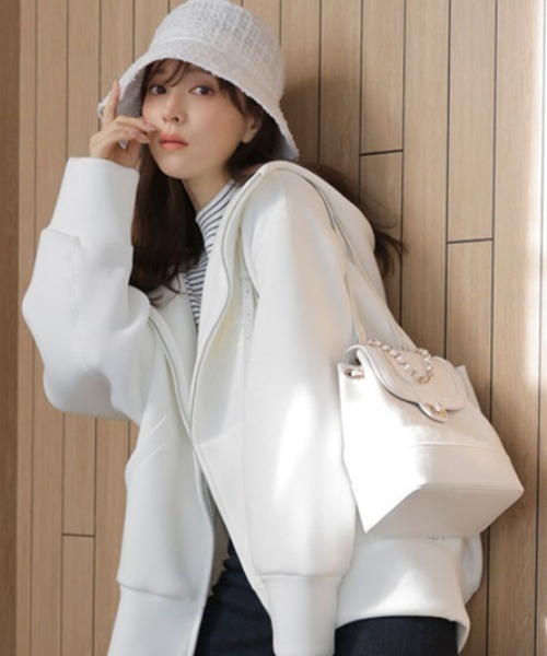 SNIDEL（スナイデル） ジップアップパーカー ONE SIZE グレー