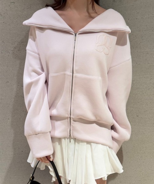 SNIDEL（スナイデル） ジップアップパーカー ONE SIZE グレー