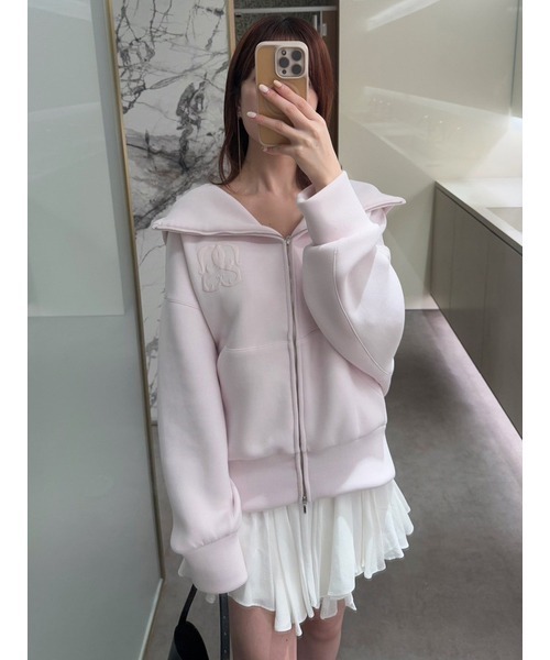 SNIDEL（スナイデル） ジップアップパーカー ONE SIZE グレー