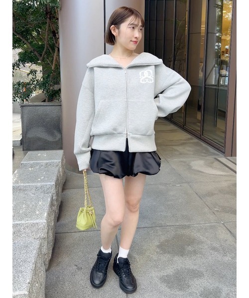 SNIDEL（スナイデル） ジップアップパーカー ONE SIZE グレー