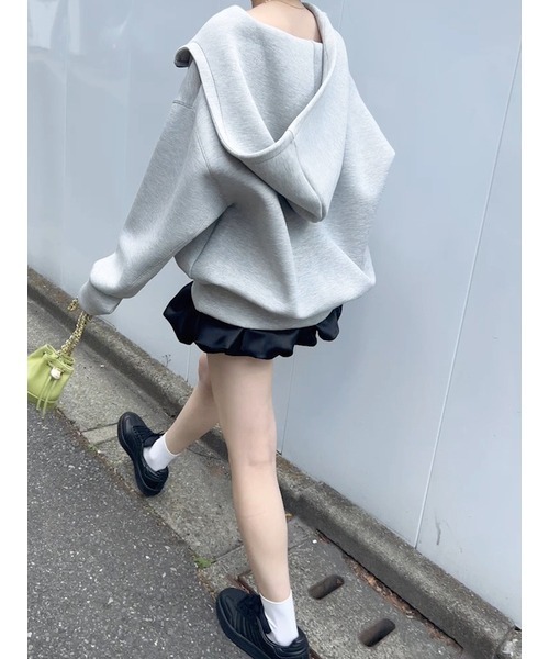 SNIDEL（スナイデル） ジップアップパーカー ONE SIZE グレー