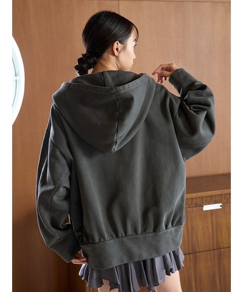 SNIDEL（スナイデル） ジップアップパーカー ONE SIZE グレー