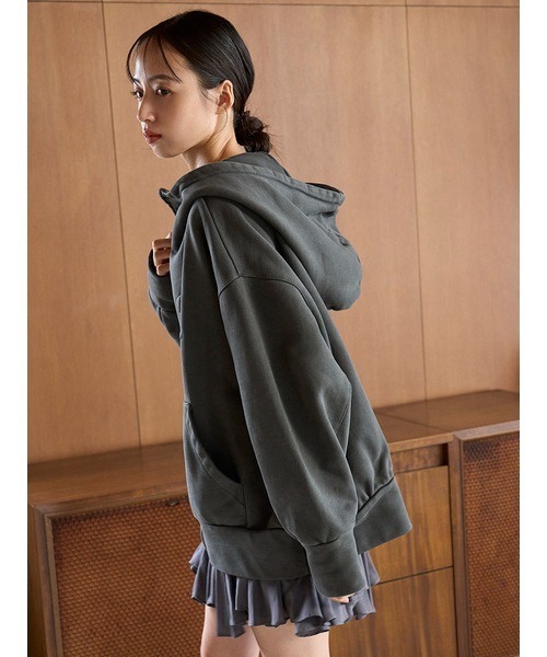 SNIDEL（スナイデル） ジップアップパーカー ONE SIZE グレー