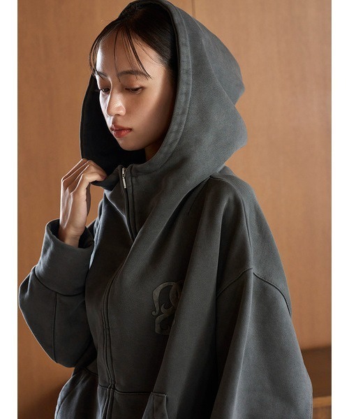 SNIDEL（スナイデル） ジップアップパーカー ONE SIZE グレー