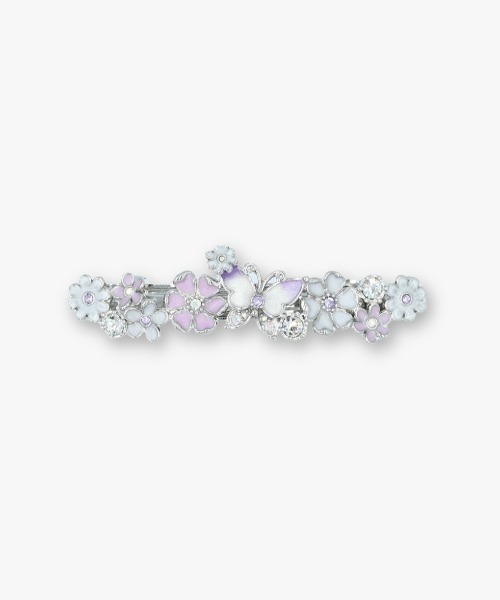 ミハエルネグリンのバレッタ ANNA SUIのピアス付き　ゆめかわ ANNA SUI（アナスイ） ヘアクリップ 蝶 小花モチーフ バレッタ