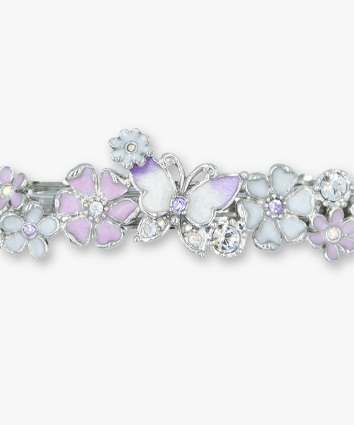 ANNA SUI（アナスイ） ヘアクリップ 蝶 小花モチーフ バレッタ