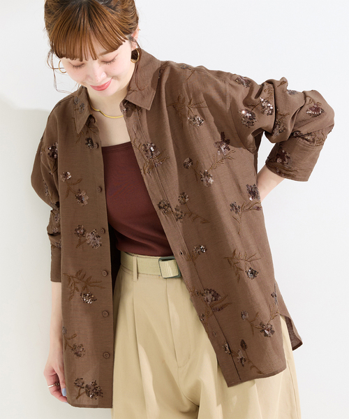 B.C STOCK（ベーセーストック） ブラウス シャツ 手洗い可