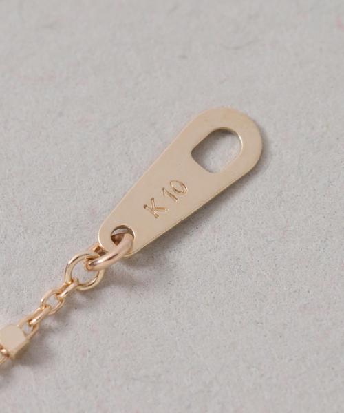 ネックレス メレダイヤバチカングリーンアメジスト55cmネックレス K10 レディースの画像