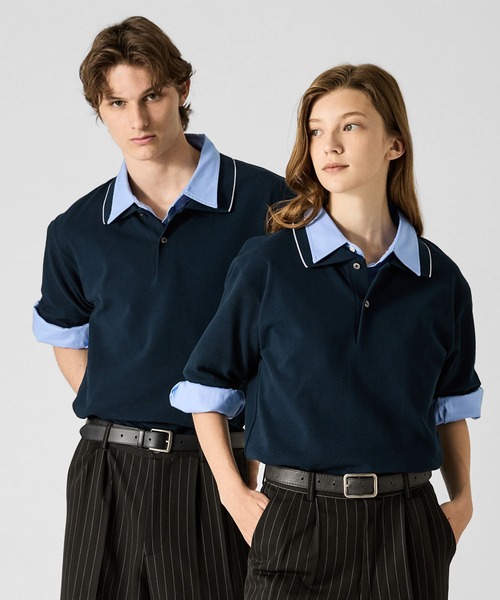 CLEL（クレイル） ポロシャツ 「CLEL」Giza Cotton Kanoko Polo Shirt