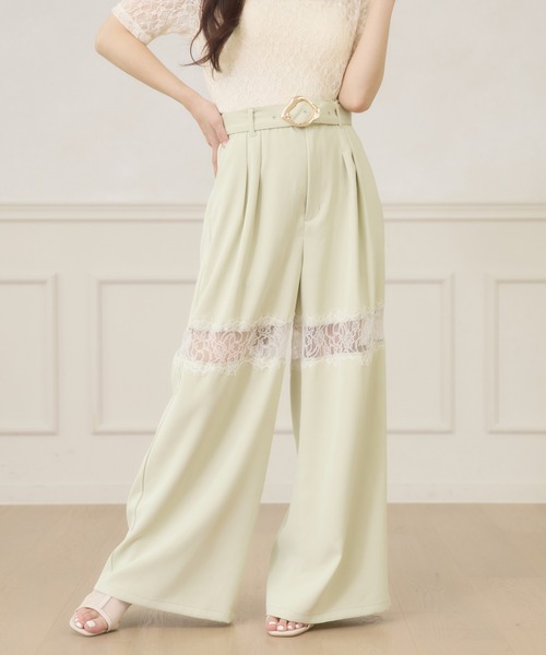 Ambre Neige（アンブルネージュ） ワイドパンツ スラックス パンツ