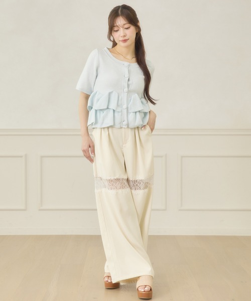 Ambre Neige（アンブルネージュ） ワイドパンツ スラックス パンツ