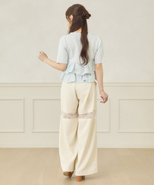 Ambre Neige（アンブルネージュ） ワイドパンツ スラックス パンツ