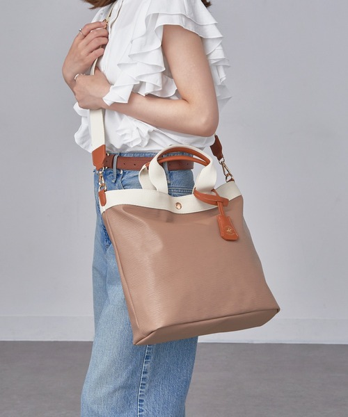 「BEVERLY HILLS POLO CLUB」 2WAYバッグ FREE ホワイト レディース_画像2