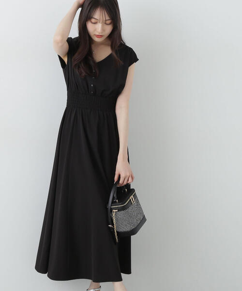 「PROPORTION BODY DRESSING」 ノースリーブワンピース MEDIUM カーキ レディース_画像3