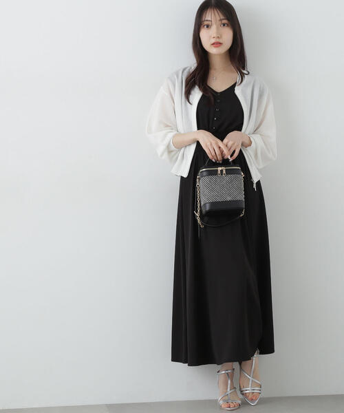 「PROPORTION BODY DRESSING」 ノースリーブワンピース MEDIUM カーキ レディース_画像4
