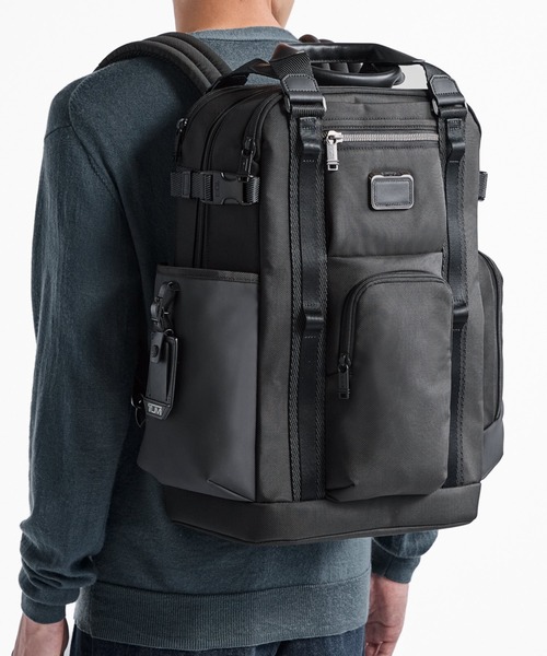 【美品】TUMI　ナイロン　バックパック　黒 TUMI リュックサック、デイパック（バッグ、小物素材：ナイロン