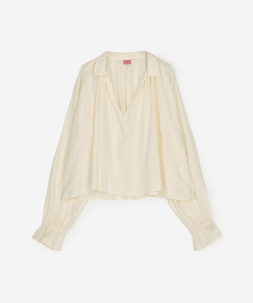 Bshop ブラウス シャツ INDIA INDUSTRY | コットン 長袖スキッパー