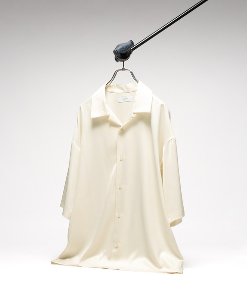 RAGEBLUE（レイジブルー） シャツ 半袖 BACK CHAIN SATIN OPEN COLLAR