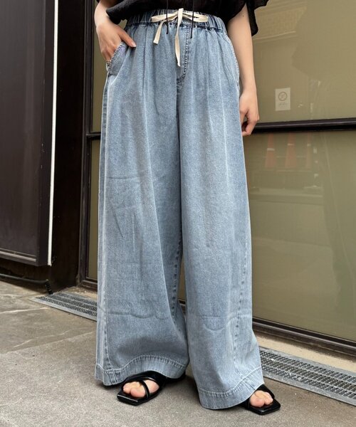 「CIAOPANIC TYPY」 デニムパンツ X-LARGE ブルー レディース_画像3