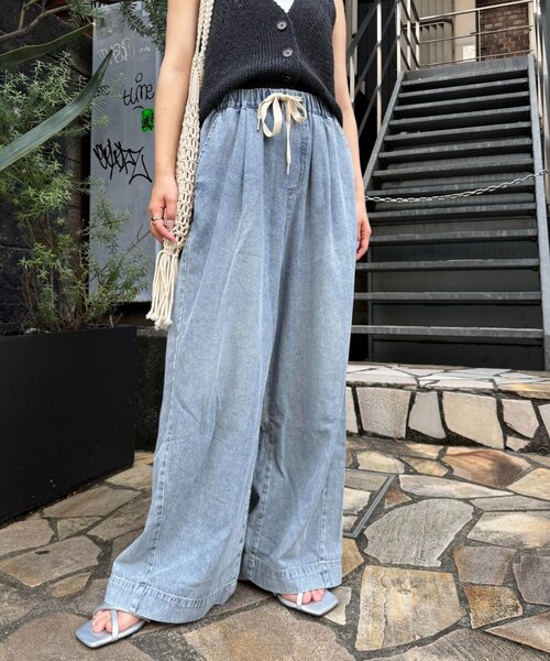 「CIAOPANIC TYPY」 デニムパンツ X-LARGE ブルー レディース_画像9