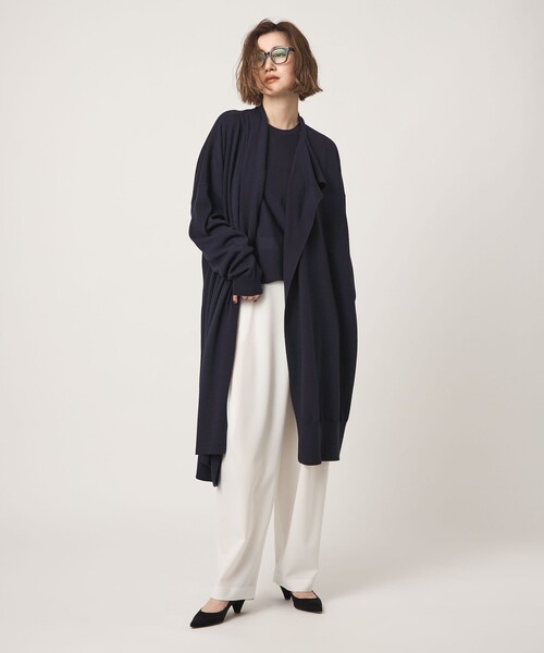 conte ワイドパンツ パンツ 「conte」アシンメトリー ラップワイド