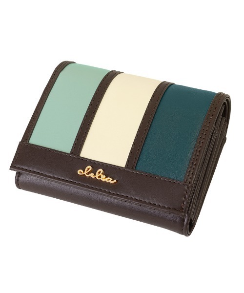 ちびちびマルチカラー 二つ折り財布 Clelia（クレリア） 財布 マルチカラー二つ折りミニ財布 レディース