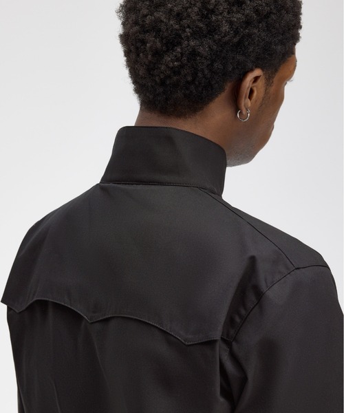 【FRED PERRY】ハリントンジャケット　ブルゾン　タータンチェック　黒 BEAMS（ビームス）【別注】FRED PERRY / ハリントン ジャケット