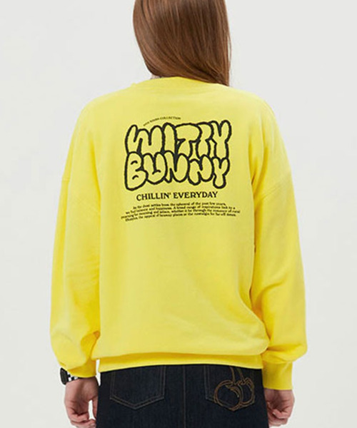 トレーナー スウェット KIRSH WITTY BUNNY LATTERING SWEAT LS/キルシーウィッティバニー レタリングス ウェットシャ