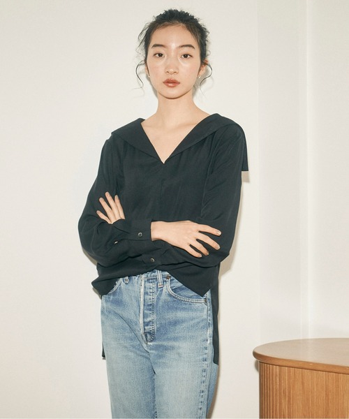 シャツ ブラウス セーラーカラーシャツ : ZOZOTOWN Yahoo!店 - 通販