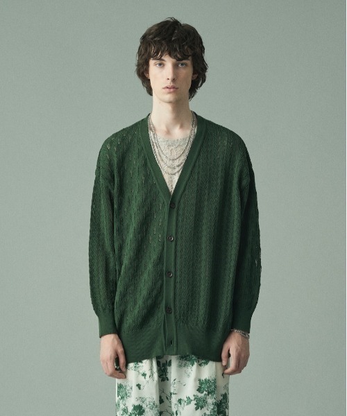Juha（ユハ） カーディガン BOTANICAL SWICHING CARDIGAN メンズ