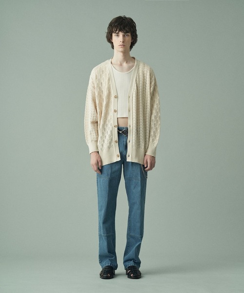 Juha（ユハ） カーディガン BOTANICAL SWICHING CARDIGAN メンズ